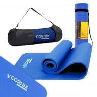 Килимок для йоги та фітнесу Cornix 183 x 61 x 1 см NBR XR-0009 Blue синій