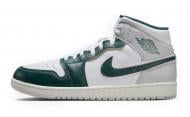 Кроссовки мужские демисезонные Jordan AIR 1 MID SE FQ7720-103 р.42 белые с зеленым