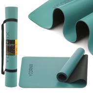 Коврик для йоги и фитнеса Cornix PU 183 x 68 x 0,4 см XR-0318 Turquoise бирюзовый