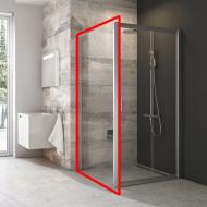 Душевая стенка BLPS-90 Полир.алюм.+Grape Душевая стенка BLPS-90 Полир.алюм.+Grape