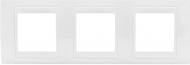 Рамка трехместная Schneider Electric Unica горизонтальная белый NU200618