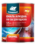 Емаль КОРАБЕЛЬНА алкідна для підлоги ПФ-266 жовто-коричневий глянець 0,9 кг