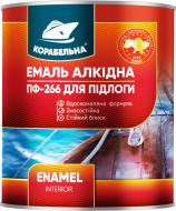 Эмаль КОРАБЕЛЬНА алкидная для пола ПФ-266 красно-коричневый глянец 0,9 кг