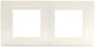 Рамка двухместная Schneider Electric Unica Plus Ivory горизонтальная кремовый MGU6.004.25