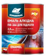 Емаль КОРАБЕЛЬНА алкідна для підлоги ПФ-266 Червоно-коричневий глянець 2,8 кг