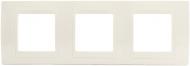 Рамка трехместная Schneider Electric Unica Plus Ivory горизонтальная кремовый MGU6.006.25