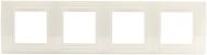 Рамка четырехместная Schneider Electric Unica Ivory горизонтальная кремовый MGU6.0;MGU6.008.25