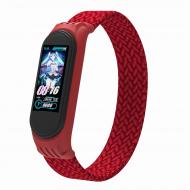 Ремешок Armorstandart Braided Solo Loop для Xiaomi Mi Band 4/5/6 Red size L (ARM58762)