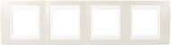 Рамка четырехместная Schneider Electric Unica Sand горизонтальная песочный MGU6.008.567