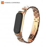 Ремешок Armorstandart Metal Band 4303 для Xiaomi Mi Band 4/3 Rose Gold (ARM55915)