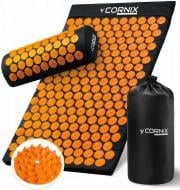 Коврик акупунктурный Cornix с валиком Cornix Classic Mat Аппликатор Кузнецова черный с оранжевым XR-0111 Коврик акупунктурный Cornix с валиком Cornix Classic Mat Аппликатор Кузнецова черный с оранжевым XR-0111