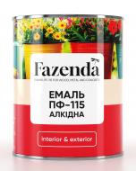 Эмаль Fazenda алкидная ПФ-115 ярко-голубой глянец 0,9 кг