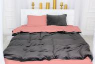 Комплект постільної білизни Велюр Winter Delicate 28-0096 Baccello 143х210 см сірий/рожевий MirSon