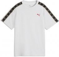 Футболка Puma ESS ELEVATED TAPE Relaxed Tee B 69481705 р.128 сірий