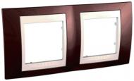 Рамка двухместная Schneider Electric Unica Plus Terracotta горизонтальная терракот MGU6.004.551