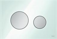 Панель змиву для унітазу TECEloop скло зелене кнопки хром матовий (9240652)