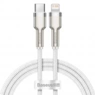Кабель BASEUS Cafule Metal Type-C to Lightning PD 20W 1 м білий (CATLJK-A02)