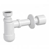 Сифон пляшковий для умивальника Prevex Basic телескопічний, з накидною гайкою
