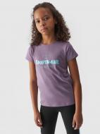 Футболка 4F TSHIRT F1543 4FJWAW24TTSHF1543-51S р.140 фиолетовый