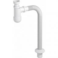 Сифон для умивальника Prevex Basic c накидною гайкою 5/4" зі зливною гофрою 32/40 мм