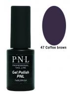 Гель-лак для нігтів P.N.L 047 Coffee brown 7 мл