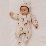 Комбинезон детский унисекс Blanka Ежики р.62-68 бежевый 110853