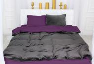 Комплект постільної білизни Велюр Winter Delicate 28-0097 Peonia 175х210 см сірий/фіолетовий MirSon