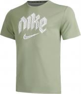 Футболка Nike DF RUN DVN MILER SS DX0839-386 р.L зелений