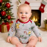 Боді дитяче унісекс Blanka Коргі р.56-62 сірий 110883