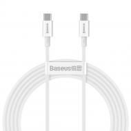 Кабель BASEUS Superior Series Fast Charging Data Cable Type-C to Type-C 100W 2 м білий (CATYS-C02)