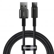 Кабель BASEUS Tungsten Gold Fast Charging Data Cable USB to Type-C 66W 1 м чорний (CATWJ-B01)