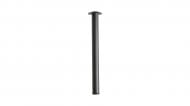 УЦІНКА! Меблева ніжка DC d60x710 мм чорна з кріпленням (УЦ №152) (1)