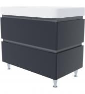 Тумба на ножках Сансервіс Hilton2-80 чер.мат. с умывальником Zen-80 Тумба на ножках Сансервіс Hilton2-80 чер.мат. с умывальником Zen-80