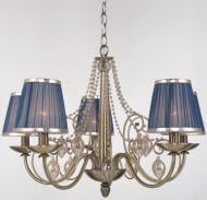 Люстра подвесная Victoria Lighting 5xE14 сатиновая бронза Tiffany/SP5