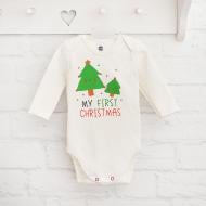 Боди детское унисекс Blanka Рождество р.68-74 бежевый 110888