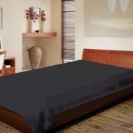 Простынь вафельная 160x215 см черный Ярослав