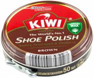 Крем для взуття Kiwi Shoe Polish 50 мл коричневий