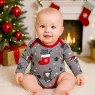 Боді дитяче унісекс Blanka Киця р.68-74 сірий 110890