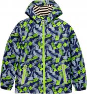 Куртка детская для мальчика JOIKS р.128 темно-синий с салатовым AVB-08