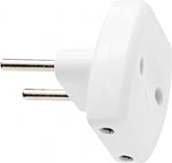 Тройник ALFA без заземления 3 гн. белый