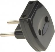 Трійник ALFA без заземлення 3 гн. чорний