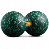 Масажний м'яч 4fizjo EPP DuoBall 12 см чорний із зеленим (P-5907222931325)