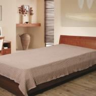 Простынь вафельная 200x215 см бежевый Ярослав