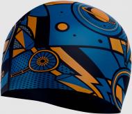 Шапочка для плавания Speedo SLOGAN_PRT_CAP_JU 8-08386F298 сине-оранжевый
