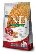 Корм сухой для взрослых собак для крупных пород/для средних пород Farmina N&D AncestralGrain (курица и гранат) 12 кг