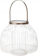 Подсвечник Фонарь 23 см белый A98101340