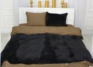 Комплект постельного белья Велюр Winter Delicate 28-0103 Marcio 160х220 см черный/коричневый MirSon