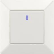 Вимикач одноклавішний одноклавішний HausMark Alta з підсвіткою білий SNG-SWP.SQ20MG1W1L-WH