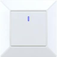 Вимикач одноклавішний одноклавішний HausMark Alta з підсвіткою білий SNG-SWP.SQ20MG1W1L-WH