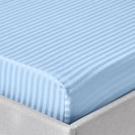 Простирадло на резинці blue STRIPE 100x200 см блакитний блідий Zastelli